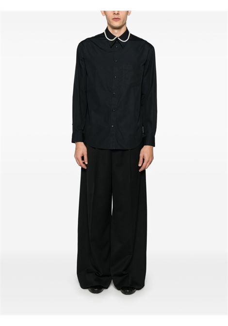 Black pearl detailed shirt Simone Rocha - men SIMONE ROCHA | 5318B1025BLKPRL